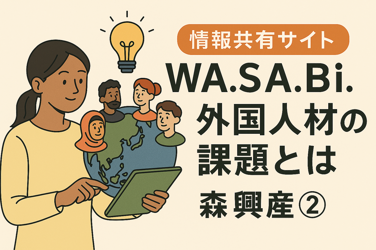 ◎情報共有サイトWA.SA.Bi.から見える外国人材の課題とは＝森興産の挑戦②