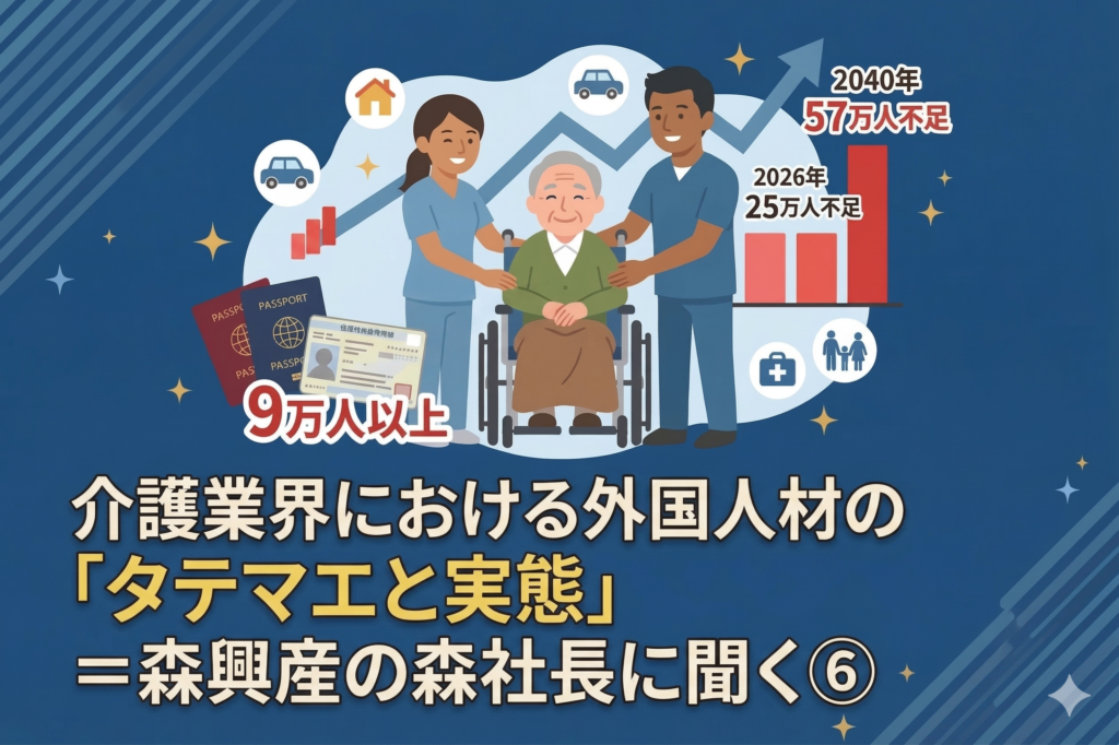 ◎介護業界における外国人材の「タテマエと実態」＝森興産の森社長に聞く